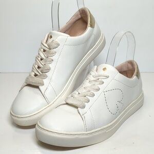 Kate Spade New York Angelise white leather sneakers womans size 8 EU 38.5